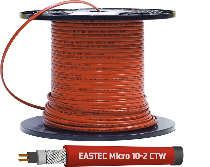 EASTEC MICRO 10 - CTW, SRL 10-2CR M=10W, греющий кабель c пищевой оболочкой